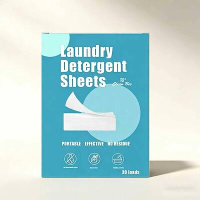 Eco-Friendly Deep Cleaning Compact Laundry Detergent Sheets for Fresh Clothes