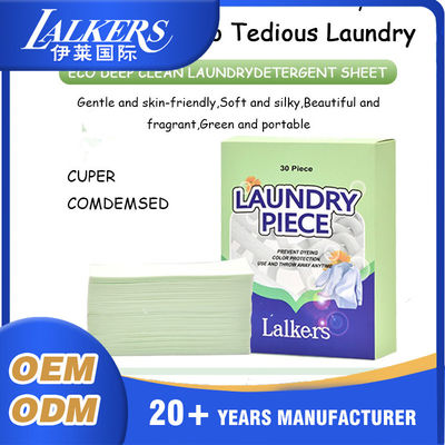 Harga bagus Personalize Laundry detergent Sheets mudah larut Pakaian Sabun Sheets on line
