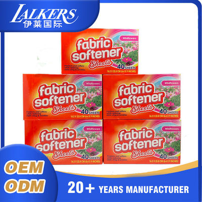 Harga bagus ODM OEM Dryer Softener Sheets Eco Friendly Biodegradable Untuk Kulit Sensitif on line