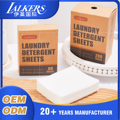 Harga bagus Penghapusan Bau Lalkers Lembar Deterjen Laundry Kulit Sensitif Eco Laundry Strip on line