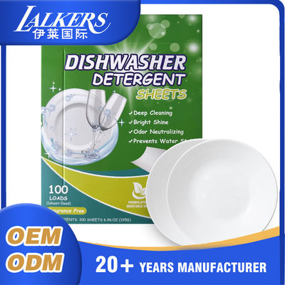 Harga bagus ODM Eco Friendly Dishwasher Sheets Tanpa Fosfor Nyaman Dan Efektif on line