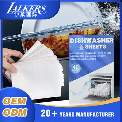 Harga bagus ODM OEM Lembar deterjen pencuci piring Tidak ada plastik Ramah lingkungan Serbaguna tinggi on line