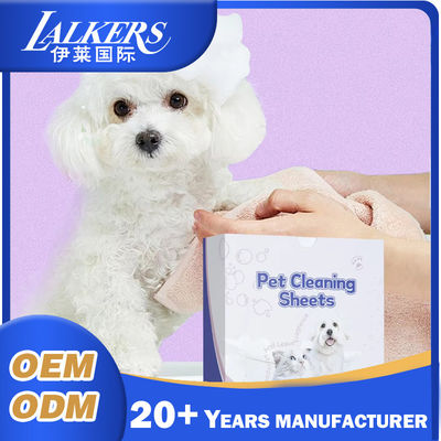Harga bagus Lembar pembersih hewan peliharaan yang sangat tebal Lembar sampo anjing ringan sekali pakai untuk membersihkan ruangan on line