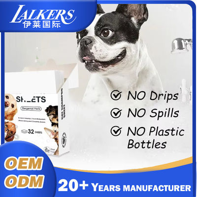 Harga bagus Label pribadi Eco Friendly Pet Hair Laundry Sheets Konsentrasi untuk Anjing dan Kucing on line