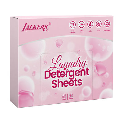 Compact Laundry detergent Sheets lembut tangan dan pakaian Laundry detergent Sheets