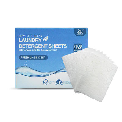 Eco-Lavender & Ocean Fragrance Solid Enzyme Washing Detergent Sheets Produsen