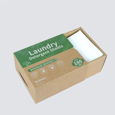 Cepat Larut Laundry Detergent Tablet Lembar Eco Friendly Laundry Strip Lembar kertas cuci