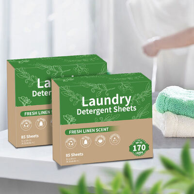 Laundry detergent sheet mudah larut strip kertas cuci sekali pakai