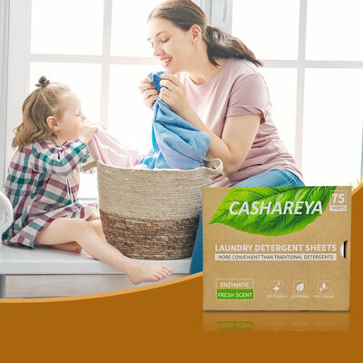 Harga bagus Lembar Deterjen Cuci Dekontaminasi Mendalam Merek Pribadi Lembar Cuci Sekali Pakai on line