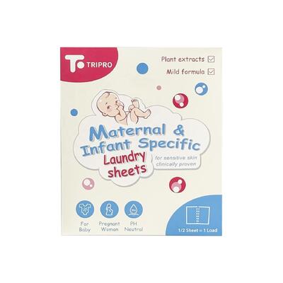 Air Larut Portable Baby Laundry Detergent Sheets Biodegradable kertas Sabun