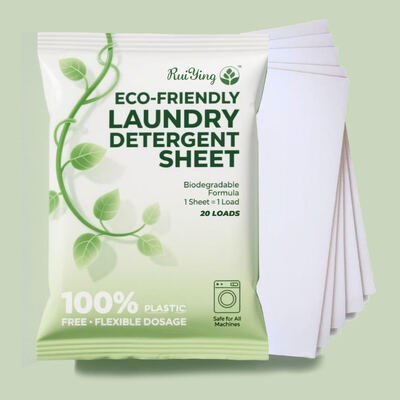 Biodegradable Nonwoven Fabric Laundry Detergent Sheets Strip Ramah Lingkungan