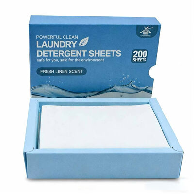 OEM Non Toxic Laundry Sheets In Bulk Menawarkan Perawatan Yang lembut Dan Perjuangan Kotoran Yang Kuat