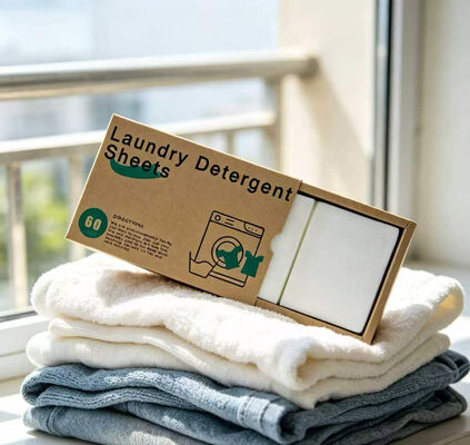 Harga bagus Lembar Deterjen Binatu 11*14cm Ramah Lingkungan Menghilangkan Noda Secara Dalam untuk Penggunaan Di Luar Ruangan on line