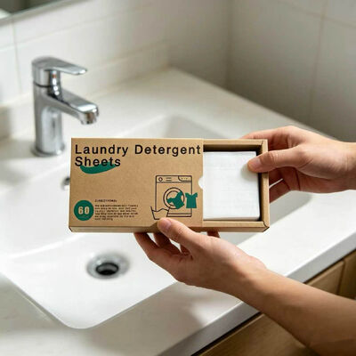 Harga bagus Lembar deterjen cuci biodegradable dengan aroma yang dapat disesuaikan dan ukuran 11 * 14cm untuk pembersihan mendalam on line