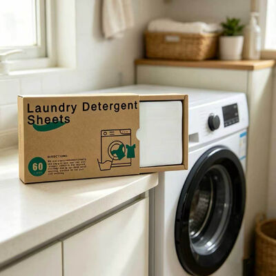 Harga bagus Lembar deterjen laundry portabel yang ramah lingkungan dengan pembersih yang kuat untuk noda yang keras on line