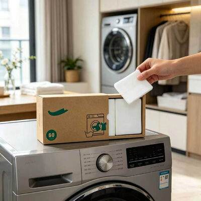 Cat Locking Eco Laundry Detergent Sheets untuk Penghapusan noda yang kuat dan perlindungan pakaian