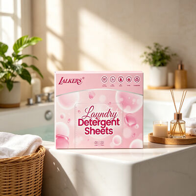 Super Kondensasi Eco-Friendly Laundry Detergent Strip dengan Customisable Aroma untuk noda yang kuat