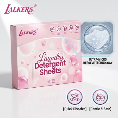Harga bagus Lembar deterjen cuci eco yang menargetkan tanah berat dengan formula 100% berbasis tumbuhan dan kemasan nol limbah on line