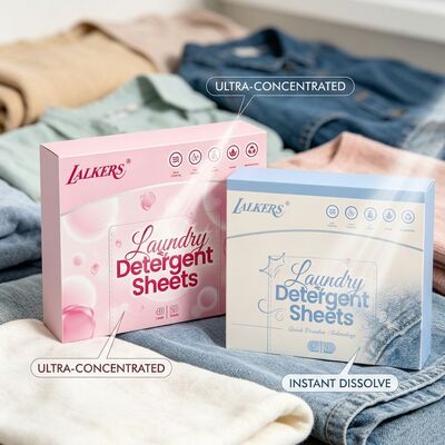 Harga bagus Strip Pencucian Ramah Lingkungan Industri dengan Kemasan Formula Nol Limbah Berbasis Tanaman dan Lembar Deterjen Binatu yang Telah Diukur Sebelumnya on line