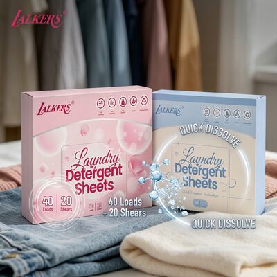 Harga bagus 100% Pabrik Berbasis Zero Waste Pre-Diukur Laundry detergent Sheets Eco Laundry Strip on line