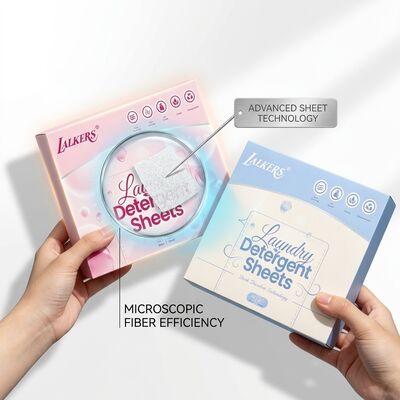 Lembar deterjen cuci bebas bahan kimia yang diuji secara dermatologis untuk penggunaan yang aman untuk kehamilan dan bayi
