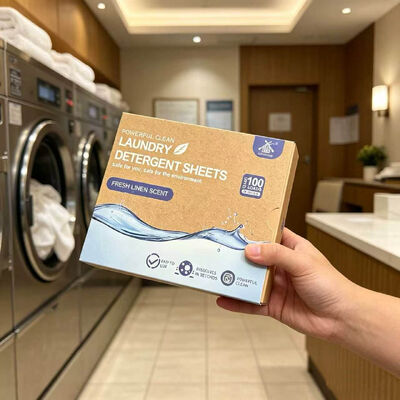 Harga bagus Lembaran Deterjen Ultra Konsentrat Tanpa Limbah Larut Cepat untuk Mencuci Ramah Lingkungan on line
