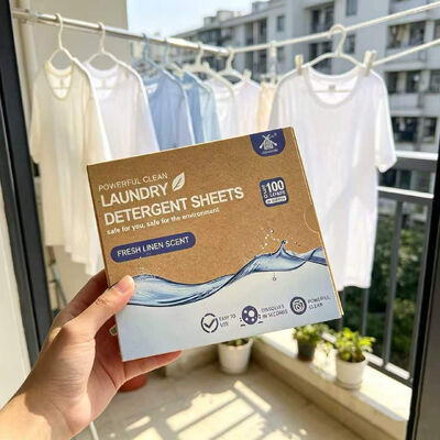 Harga bagus Lembar deterjen laundry surfactant berbasis tumbuhan dengan bahan aktif di atas 55% dan perawatan pelembab kain terpadu on line