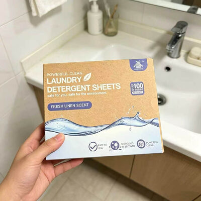 Harga bagus Lembar deterjen cuci tanpa aroma hypoallergenic dengan formula berbasis tumbuhan untuk kulit sensitif on line