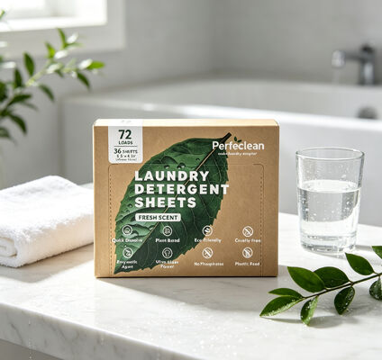 Harga bagus Lembar deterjen cuci dengan kemasan biodegradable dan formula tanpa aroma yang ramah lingkungan on line