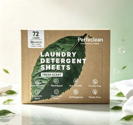 Lembar Deterjen Pakaian Biodegradable Berbasis Tumbuhan Tanpa Penumpukan Bahan Kimia