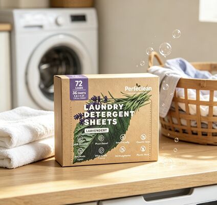 Zero Aditif beracun Strip cuci biodegradable berbasis tumbuhan dengan bahan aktif di atas 55%