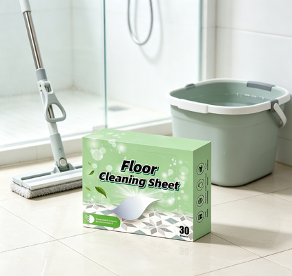 Bahan aktif permukaan yang berasal dari tumbuhan Lembar pembersih lantai Biodegradable Pet Safe Mopping Cleaner Strip